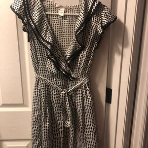 Black and white polka dot dress